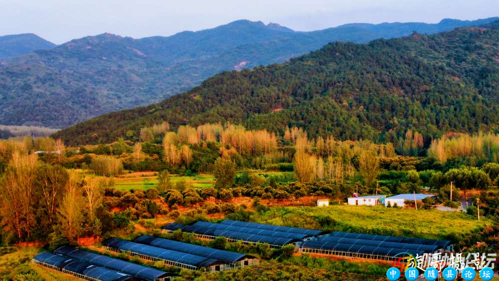 航拍随县慈云居生态旅游区