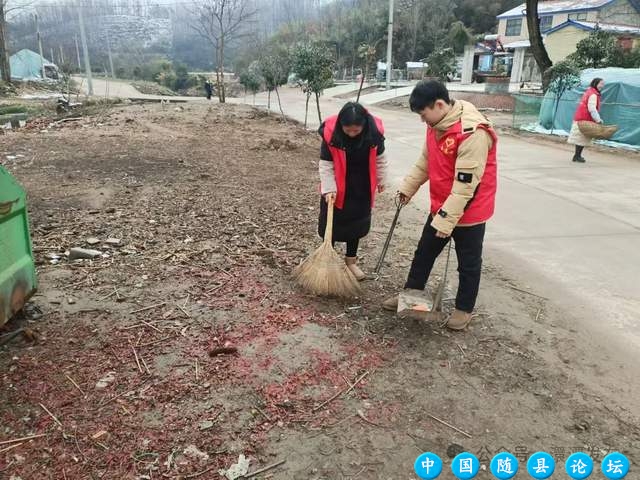 澴潭镇：学雷锋、净家园